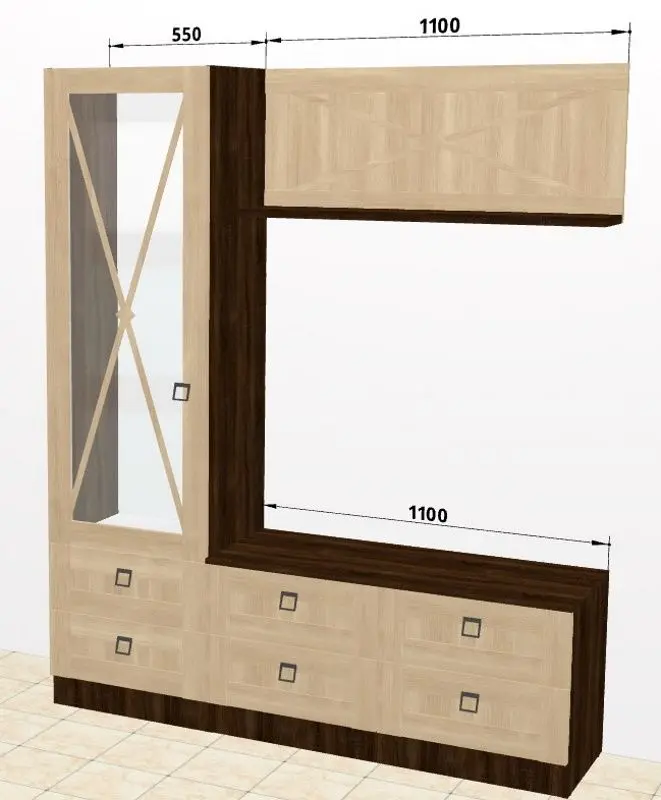 Гостиная Ambianta Eldorado 3 1.65м (Кремона)