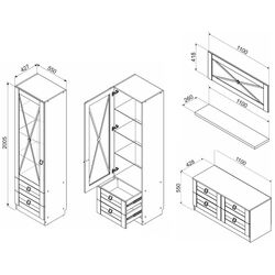 Гостиная Ambianta Eldorado 3 1.65м (Кремона) Thumb