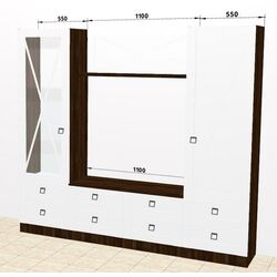 Гостиная Ambianta Eldorado 4 2.2м (Белый) Thumb