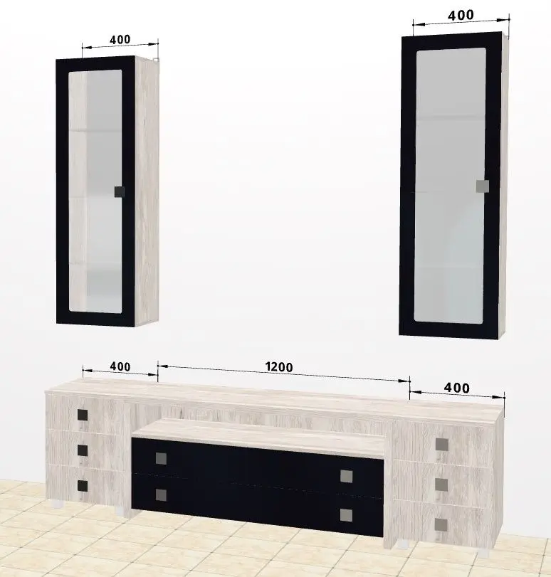 Гостиная Ambianta Oscar 3 2.0м (Самоа Белый)