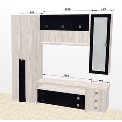 Living Ambianta Oscar 4 2.2m (Samoa Alb) Thumb