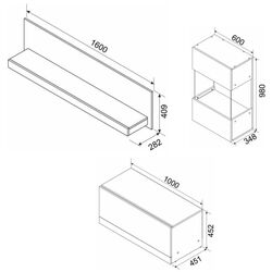Living Ambianta Palermo 1 3.0m (Alb/Bardolino) Thumb