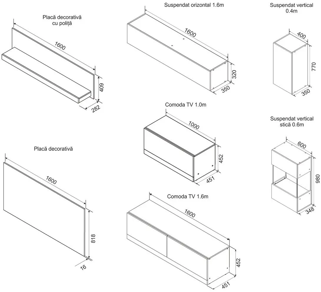 Living Ambianta Palermo 2.6m (Alb/Bardolino)