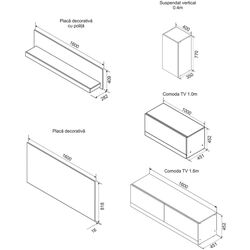 Living Ambianta Palermo II 2.6m (Alb/Bardolino) Thumb
