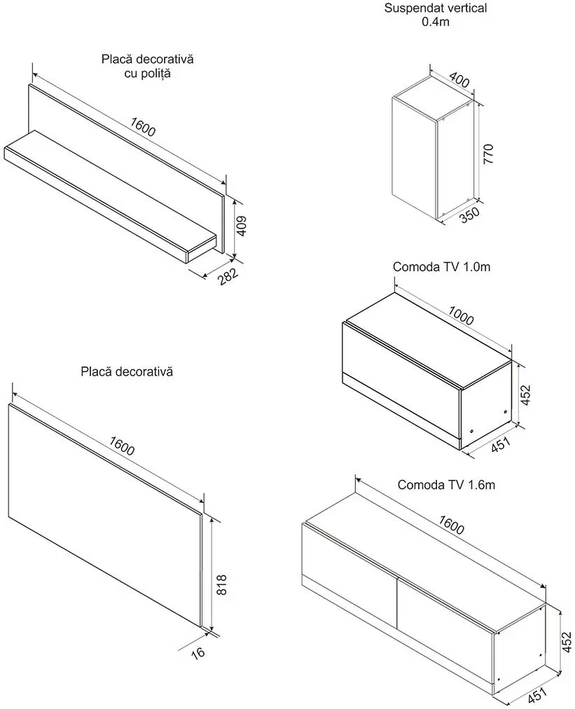 Living Ambianta Palermo II 2.6m (Alb/Bardolino)