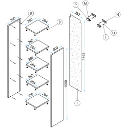 Living Arta Mobilei G01 AM112 (Sonoma Oak/Graphite) Thumb