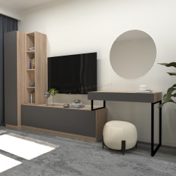 Гостиная Arta Mobilei G01 AM112 (Sonoma Oak/Graphite)