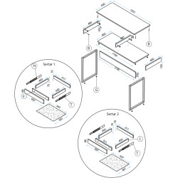 Living Arta Mobilei G01 AM112 (Sonoma Oak/Graphite) Thumb