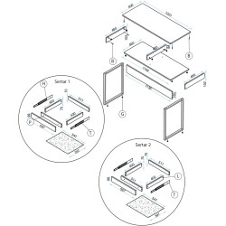 Living Arta Mobilei G02 AM113 (Sonoma Oak/Graphite) Thumb