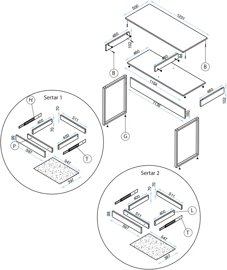 Living Arta Mobilei G02 AM113 (Sonoma Oak/Graphite)