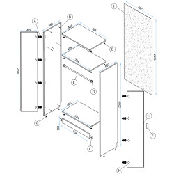Гостиная Arta Mobilei G03 AM114 (Sonoma Oak/Graphite) Thumb