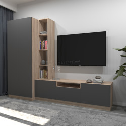 Гостиная Arta Mobilei G03 AM114 (Sonoma Oak/Graphite)