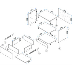 Гостиная Arta Mobilei G03 AM114 (Sonoma Oak/Graphite) Thumb