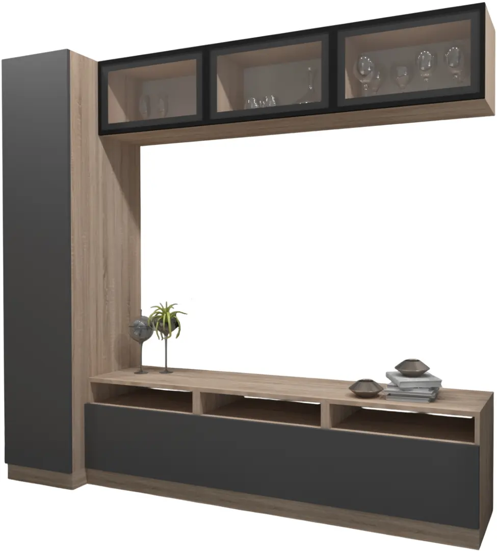 Гостиная Arta Mobilei G04 AM115 (Sonoma Oak/Graphite)