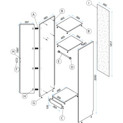 Гостиная Arta Mobilei G04 AM115 (Sonoma Oak/Graphite) Thumb