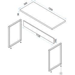 Гостиная Arta Mobilei G08 AM119 (Sonoma Oak/Graphite) Thumb