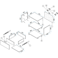 Living Arta Mobilei G09 AM120 (Sonoma Oak/Graphite) Thumb