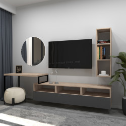 Гостиная Arta Mobilei G09 AM120 (Sonoma Oak/Graphite)