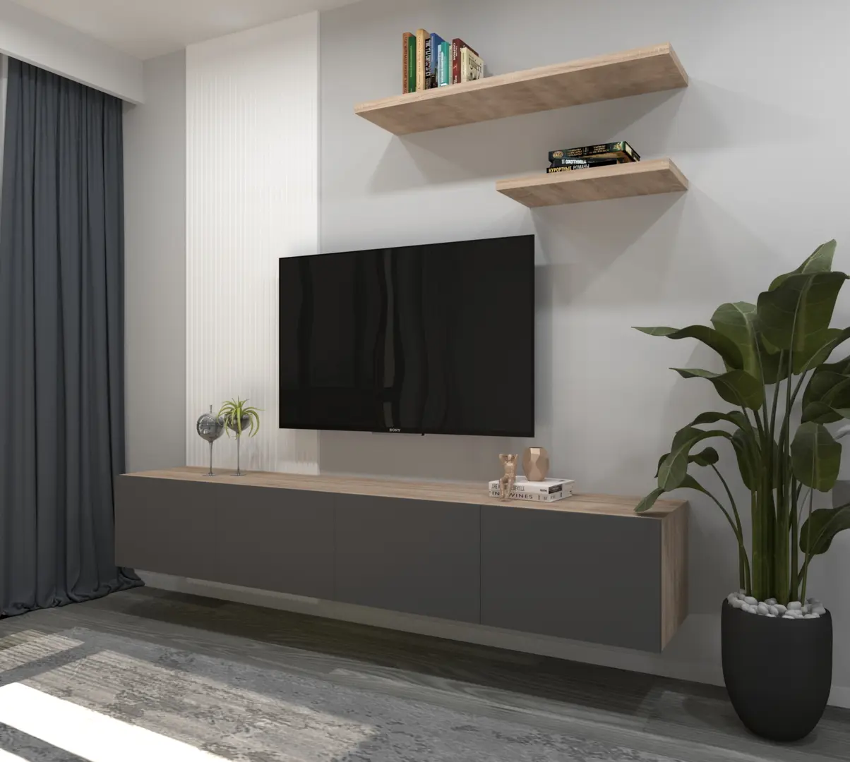 Living Arta Mobilei G11 AM122 (Sonoma Oak/Graphite)