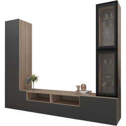 Living Arta Mobilei G12 AM123 (Sonoma Oak/Graphite) Thumb