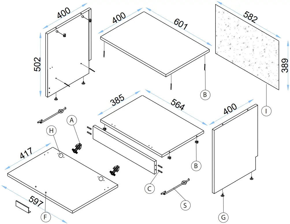 Living Arta Mobilei G13 AM124 (Sonoma Oak/Graphite)