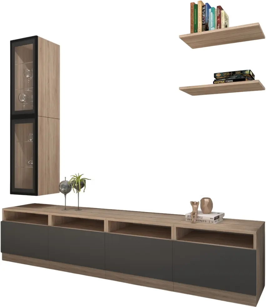 Living Arta Mobilei G14 AM125 (Sonoma Oak/Graphite)