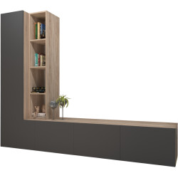 Living Arta Mobilei G15 AM126 (Sonoma Oak/Graphite) Thumb