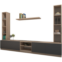 Living Arta Mobilei G17 AM128 (Sonoma Oak/Graphite) Thumb