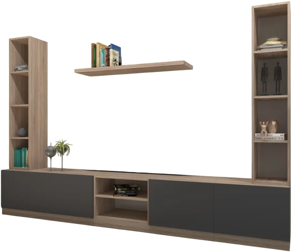 Living Arta Mobilei G17 AM128 (Sonoma Oak/Graphite)