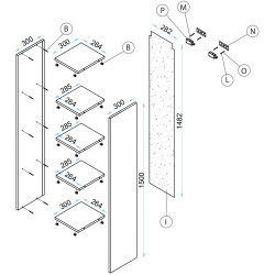 Living Arta Mobilei G17 AM128 (Sonoma Oak/Graphite) Thumb