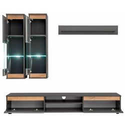 Living ASM Modo ANWT MD 1.7m (Anthracite/Wotan Oak) Thumb