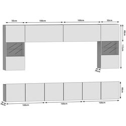 Living Belini Imperium IMP 1/5/W/W/0/0 3.0m (White High Gloss) Thumb