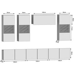 Living Belini Imperium IMP 5/5/W/DS/0/0 3.0m (Sonoma Oak) Thumb