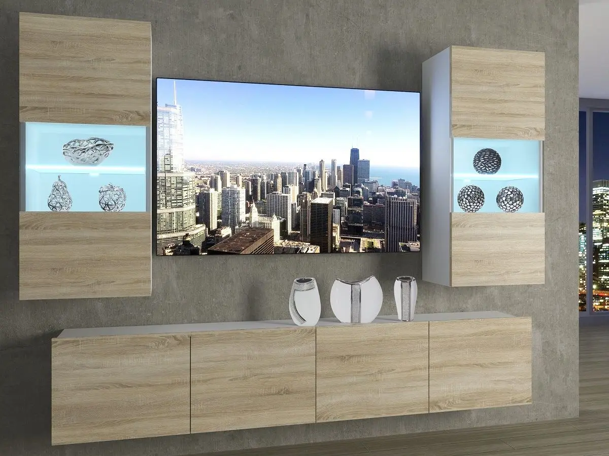 Гостиная Belini Imperium IMP 7/5/W/DS/0/0 2.0m (Sonoma Oak)