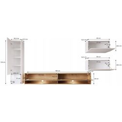 Living Bratex Amadeo (White/White Gloss/Wotan Oak) Thumb