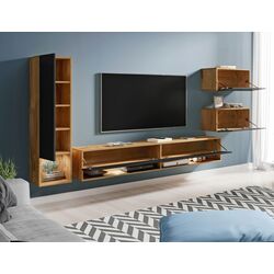 Living Bratex Amadeo (Wotan Oak/Black Gloss) Thumb