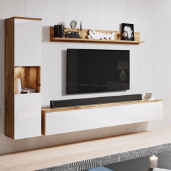 Гостиная Bratex Paris (Wotan Oak/White Gloss)