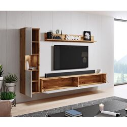 Living Bratex Paris (Wotan Oak/White Gloss) Thumb