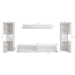 Living Bratex Paris XL (Matera/White Gloss) Thumb