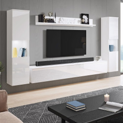 Living Bratex Paris XL (White/White Gloss)