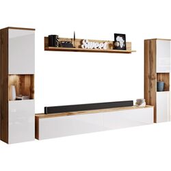 Living Bratex Paris XL (Wotan Oak/White Gloss) Thumb