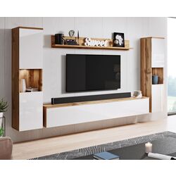 Living Bratex Paris XL (Wotan Oak/White Gloss) Thumb