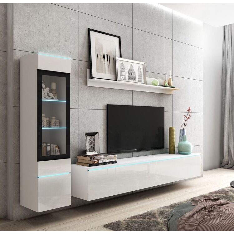Гостиная Bratex Vera I (White/White Gloss)