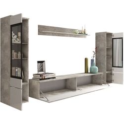 Гостиная Bratex Vera II (Concrete/White Gloss) Thumb