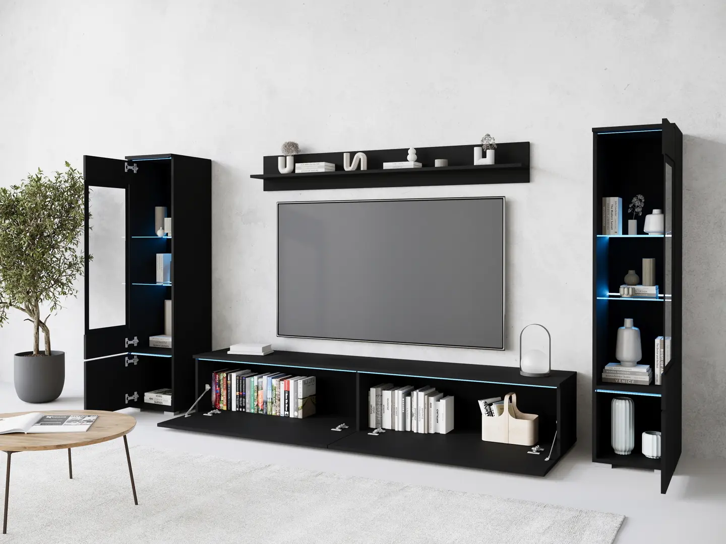 Гостиная Bratex Vera II (Graphite Black)