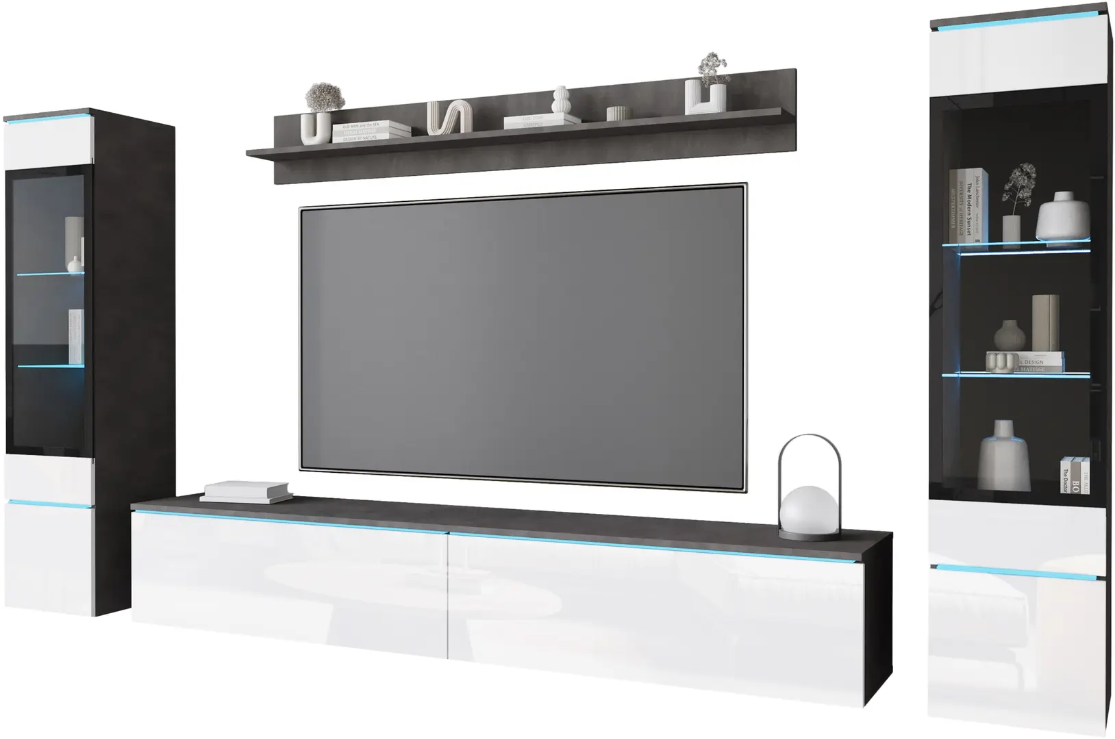 Living Bratex Vera II (Matera/White Gloss)