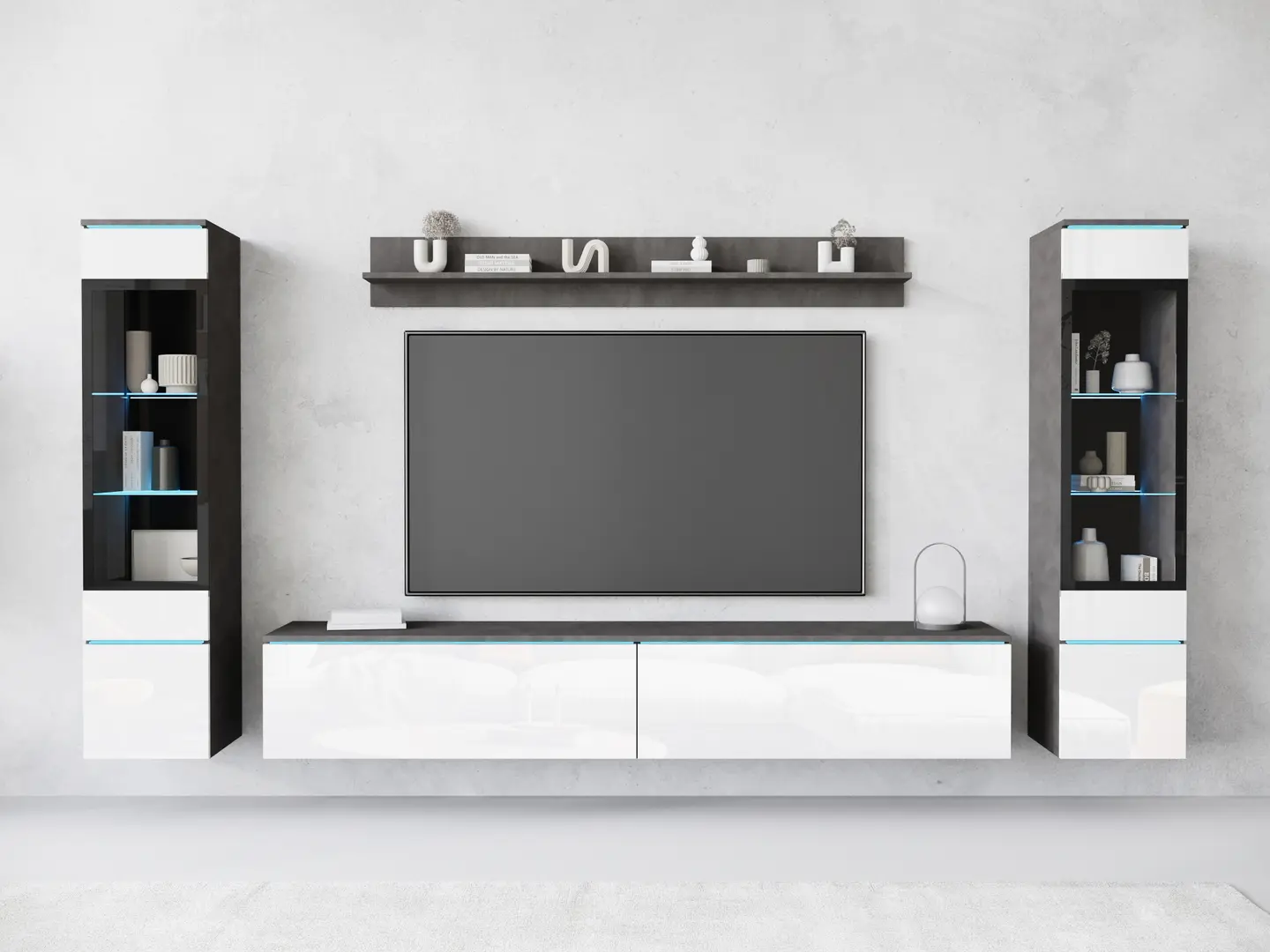 Living Bratex Vera II (Matera/White Gloss)