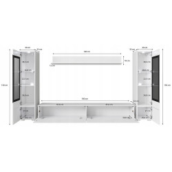 Living Bratex Vera II (Matera/White Gloss) Thumb