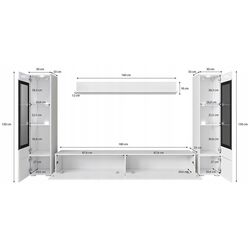 Living Bratex Vera II (White/White Gloss) Thumb