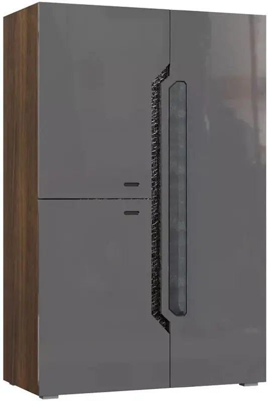 Гостиная Fadome Davos A (Dark Walnut/Gray Gloss)
